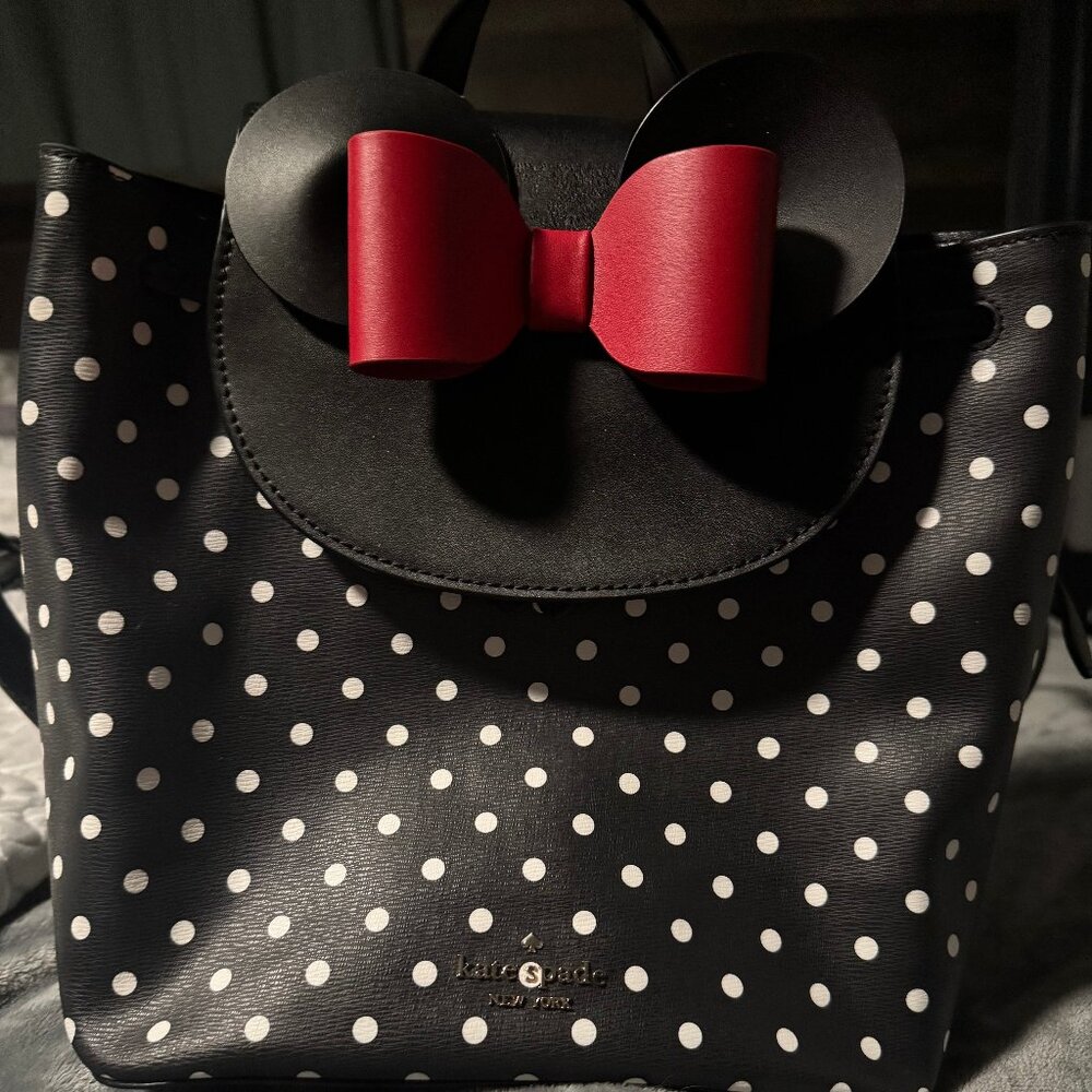 Authentic Disney X Kate Spade New York Minnie Mouse Backpack - Picture 2 of 3